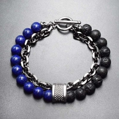 Lapis Lazuli+Black Lava