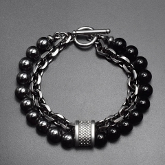 Hematite+Black Onyx