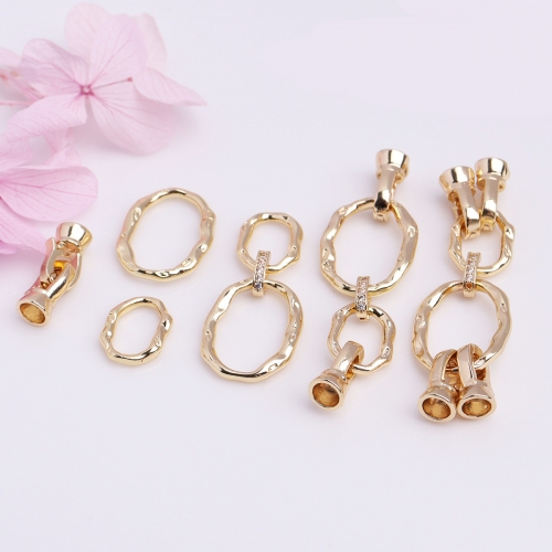 Real 14k 18k Gold Plated Copper Clasps for Necklace