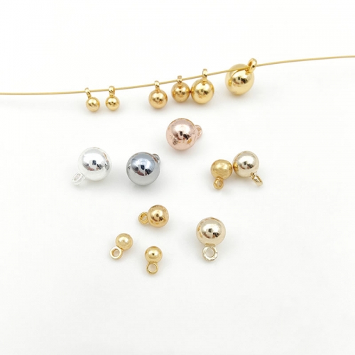 Gold Plated Ball Charm Pendant